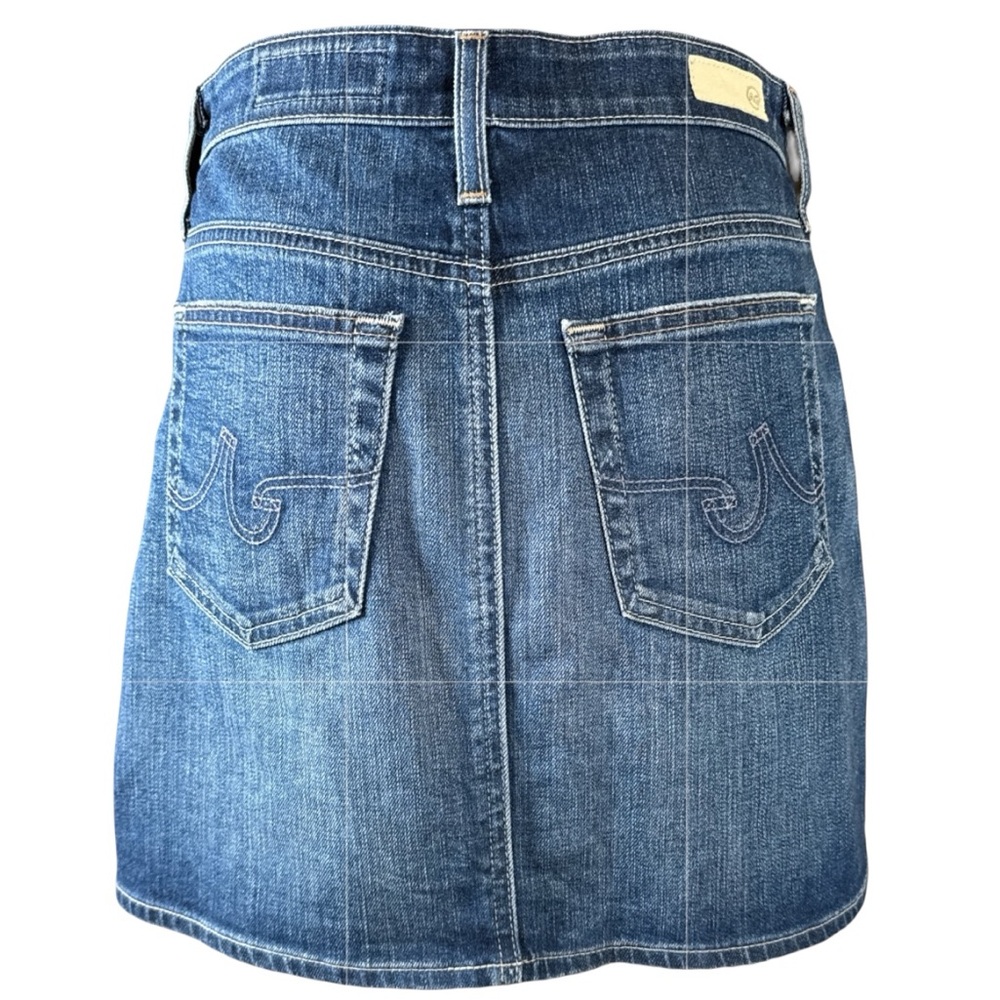 AG-ED DENIM ADRIANO GOLDSCHMIED The Vera Denim Mini Skirt, Size 28. - Picture 4 of 13